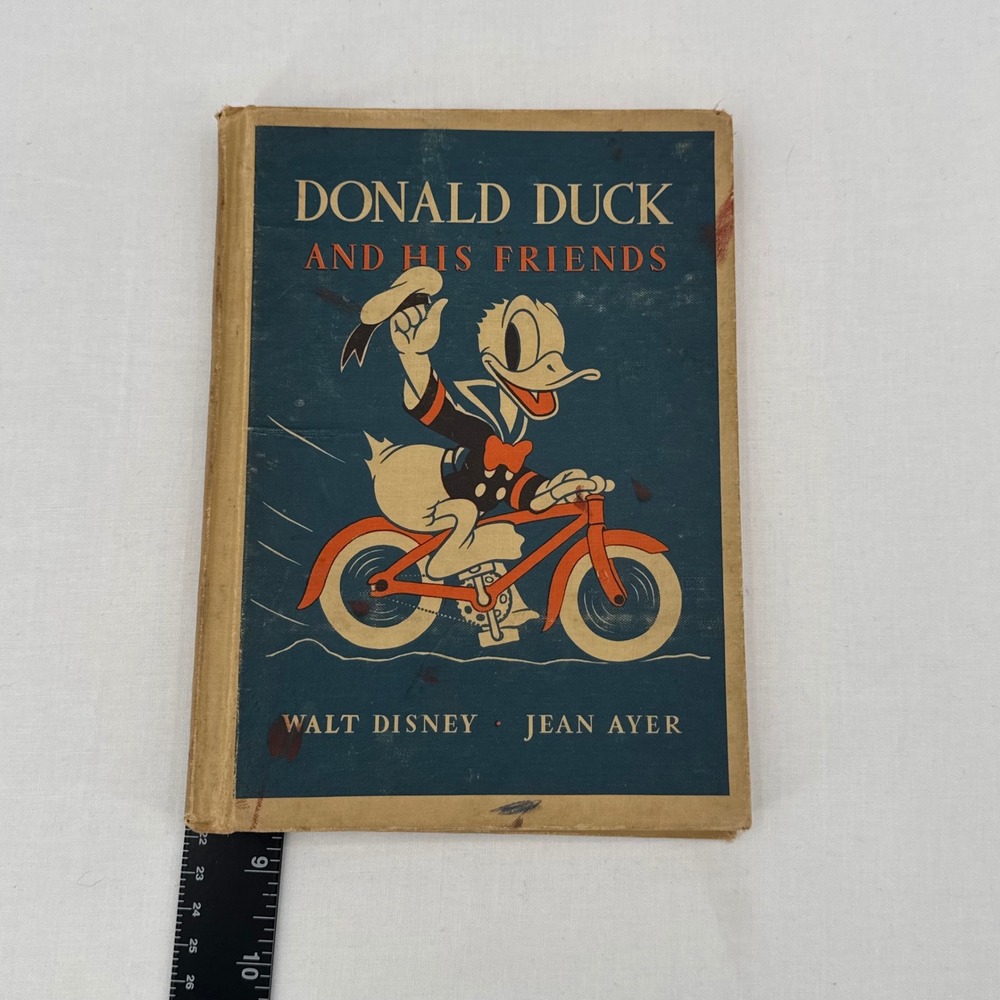 Vintage 1939 Donald Duck and His Friends Hardcover 1st Edition Book Walt Disney - Picture 8 of 9